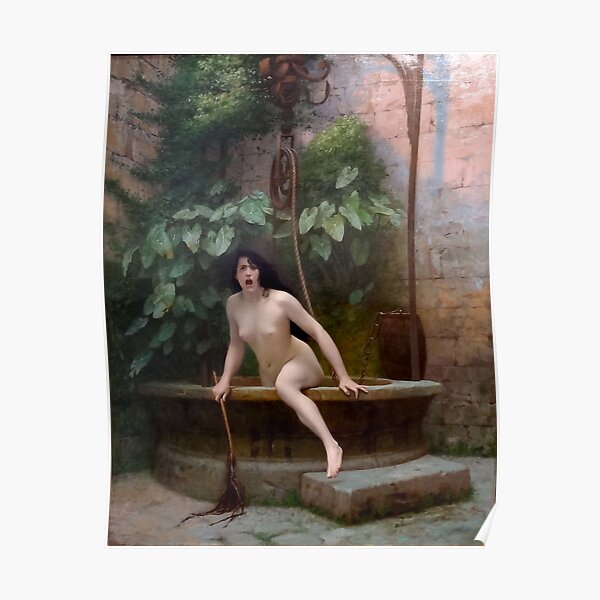LA VÉRITÉ QUI SORT DE SON PUITS POUR HONTER L'HOMME - JEAN-LEON GEROME Poster