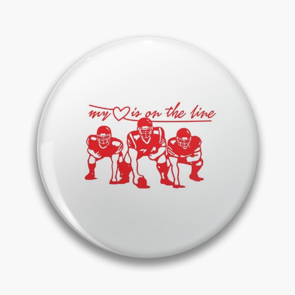 Item preview, Football My Heart Is On The Line Offensive Lineman  designed and sold by Sbgarror.