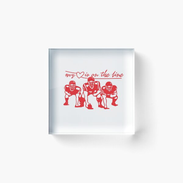 Item preview, Football My Heart Is On The Line Offensive Lineman  designed and sold by Sbgarror.