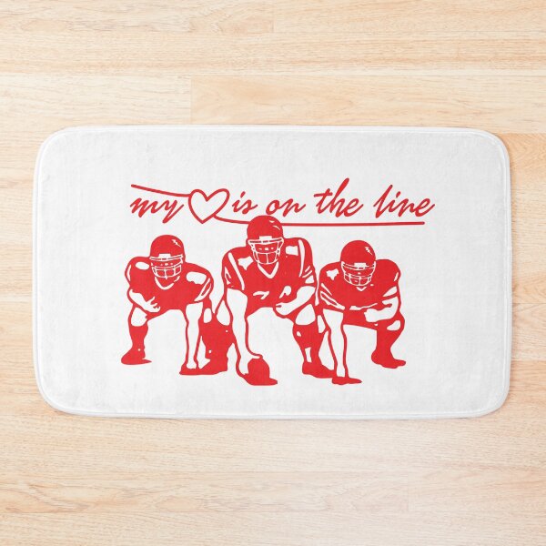 Item preview, Football My Heart Is On The Line Offensive Lineman  designed and sold by Sbgarror.