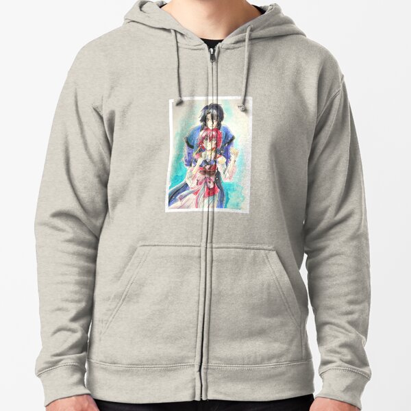  Hak and Yona - Akatsuki no Yona Zipped Hoodie by 