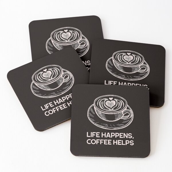 Item preview, Life happens, coffee helps designed and sold by Rickrhd.