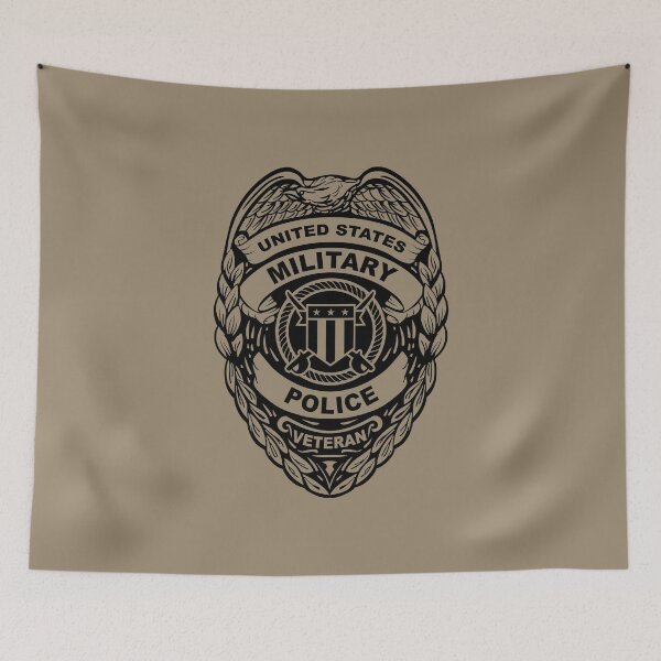 Item preview, U.S. Military Police Veteran Black Badge on Light designed and sold by hobrath.