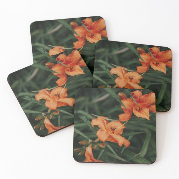 Item preview, Orange Flowers in the Rain designed and sold by Sophia Carey.