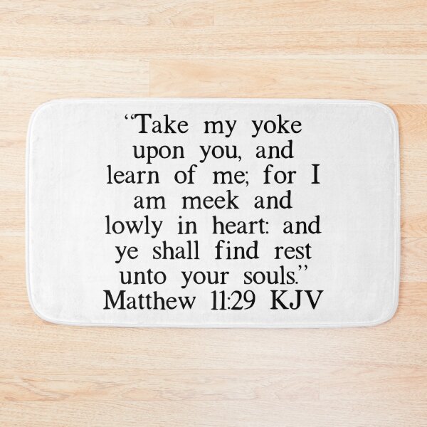 Item preview, Matthew 11:29 KJV designed and sold by IBMClothing.