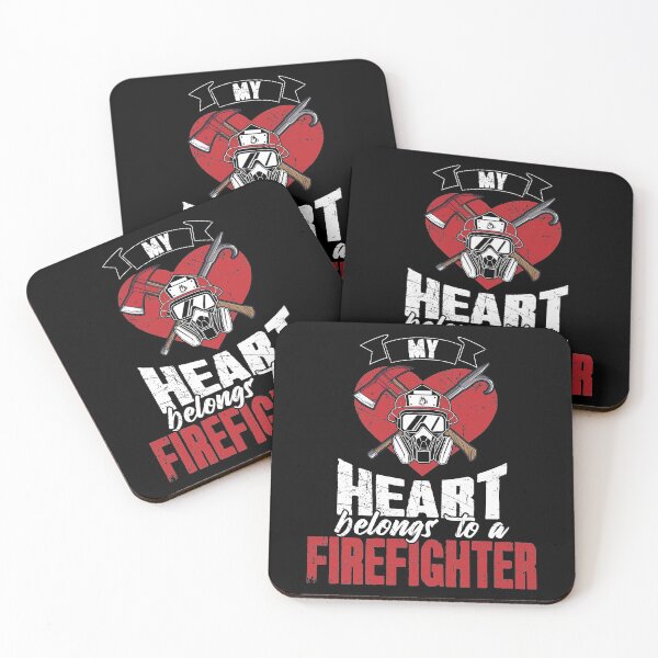 Item preview, Firefighter Wife My Heart Belongs To A Firefighter designed and sold by Captain Mood.