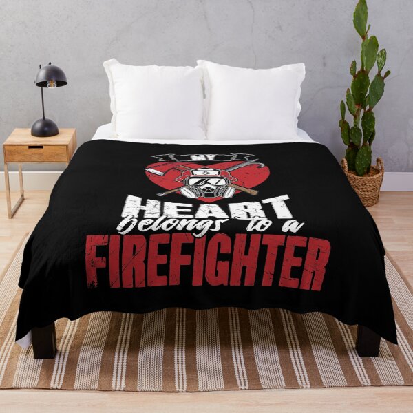 Item preview, Firefighter Wife My Heart Belongs To A Firefighter designed and sold by Captain Mood.