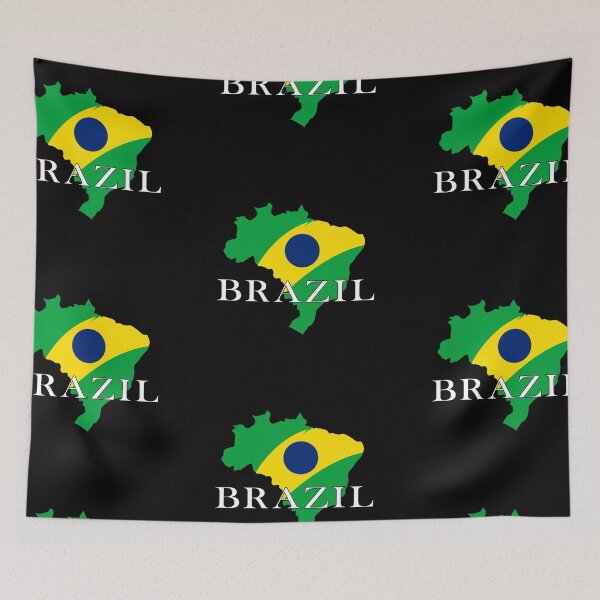 Item preview, Brazil Brasil Rio de Janeiro Copacabana Amazon Carnival Football Flag World Cup designed and sold by Mark Sukra.