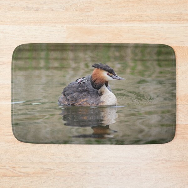 Item preview, Great Crested Grebe and Baby Chick designed and sold by Alec Stewart.