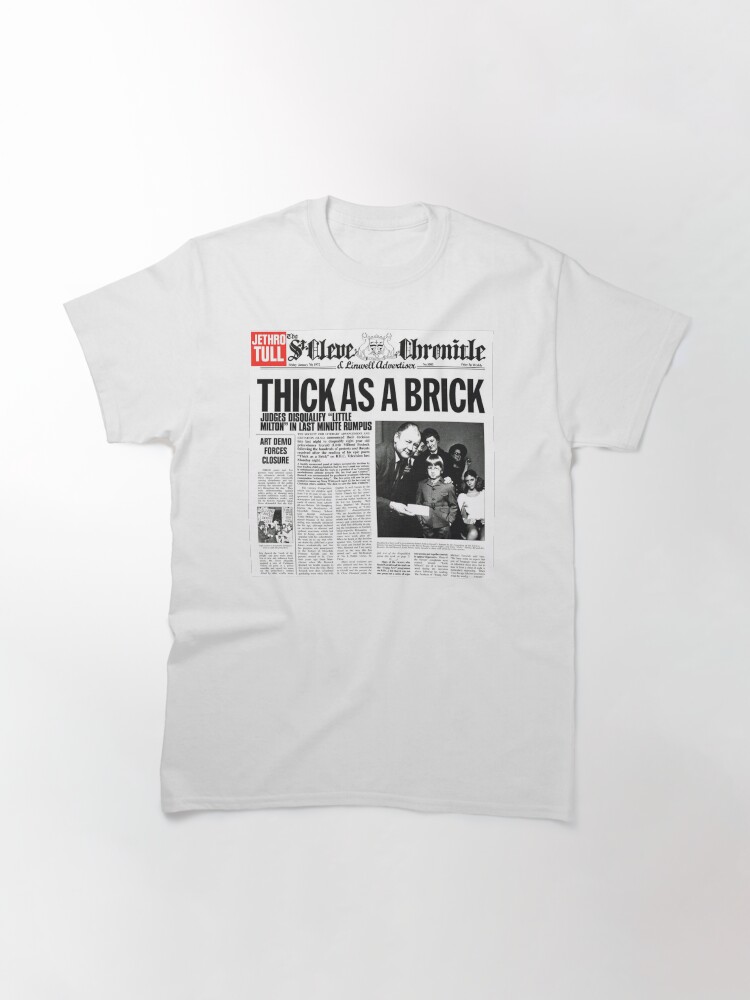 Alternate view of Jethro Tull - Thick As A Brick Classic T-Shirt