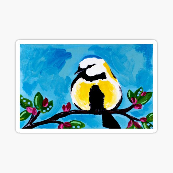 Bird Blue Sticker