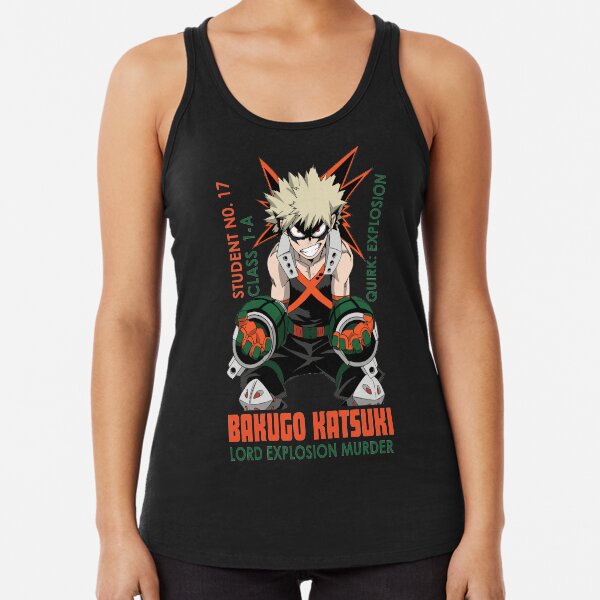 Bakugo Katsuki | Boku no hero academia Camiseta con espalda nadadora