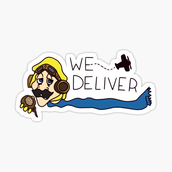 "Roger Wilco We Deliver" Sticker for Sale by zozoarking Redbubble