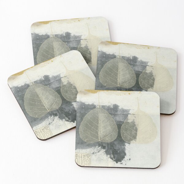 Item preview, Double Bodhi Leaf Art Collage designed and sold by Elena Ray.