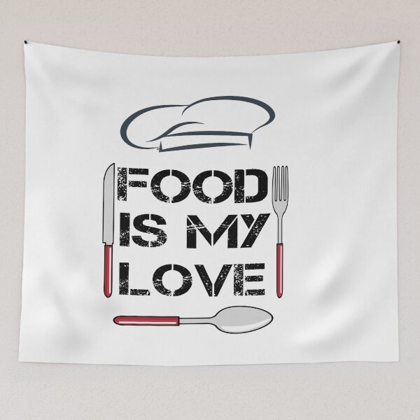 Item preview, FUNNY T-SHIRT FOOD IS MY LOVE designed and sold by Meryem Mamouni.