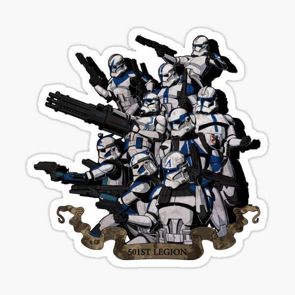 Clones Stickers Redbubble - roblox 501st clone umber related keywords suggestions