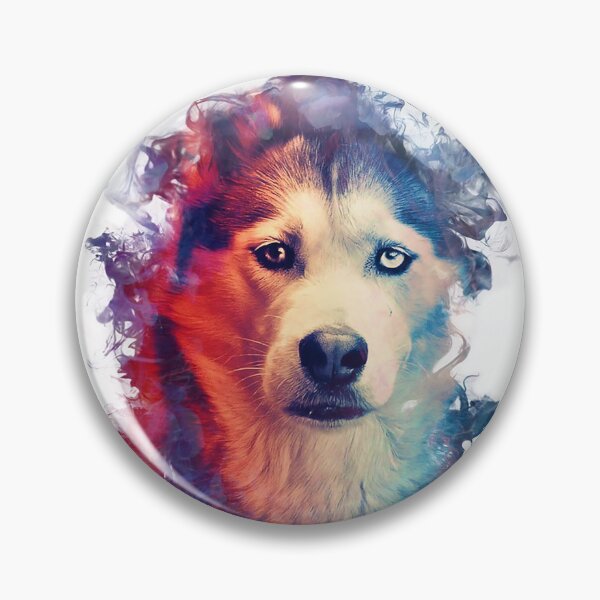 Item preview, Siberian Husky Dog Splash Art - Colorful Husky Dog Gift designed and sold by CreativeVez.