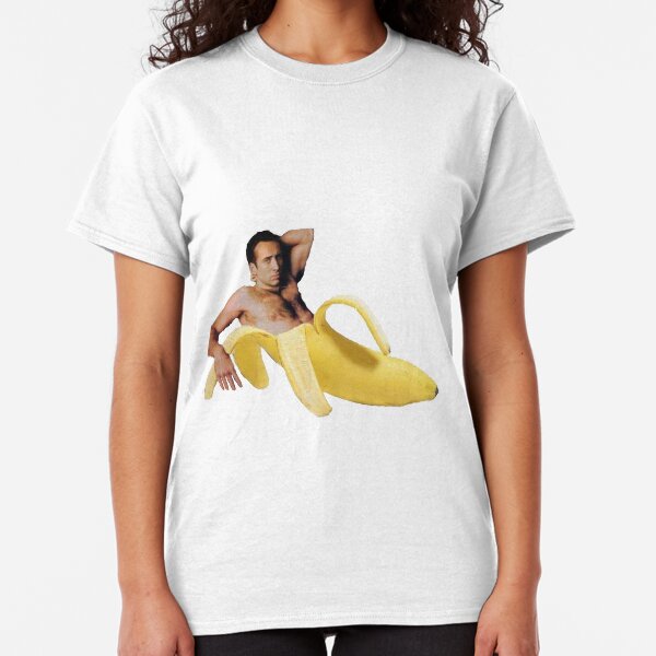 Nicolas Cage In A Banana - Original Yellow Classic T-Shirt
