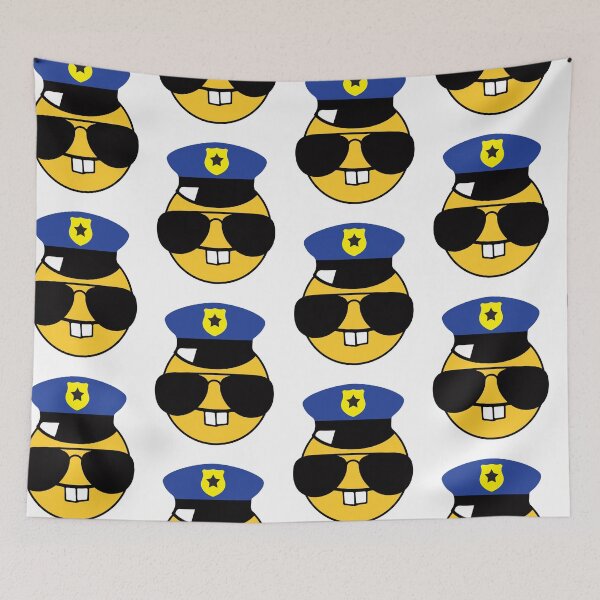 Item preview, Emoji Police Officer designed and sold by Rustic Valley Studio.