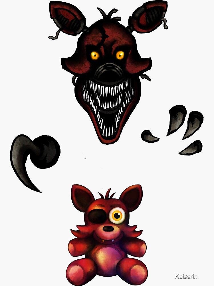 Five Nights at Freddy's - Fnaf 4 - Nightmare Foxy Plush Sticker