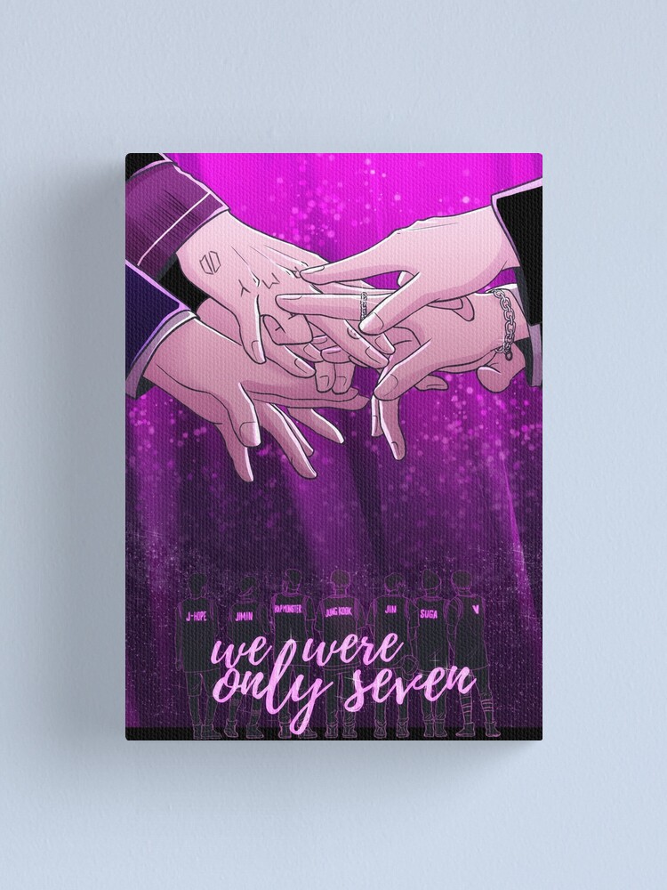 Bts We Were Only 7 Canvas Print By Puikb Redbubble