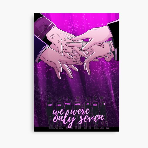 Bts We Were Only 7 Canvas Print By Puikb Redbubble