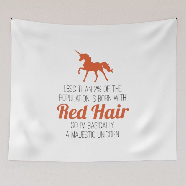 Item preview, Redheads Are Basically Majestic Unicorns designed and sold by creativecurly.