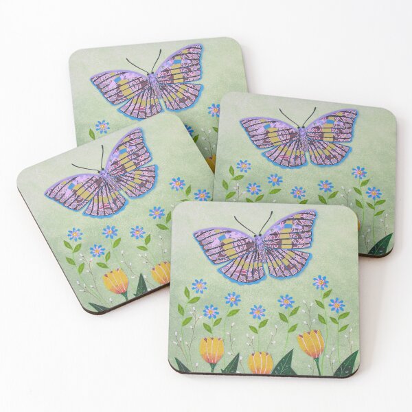 Item preview, Butterfly and Flowers 01 designed and sold by Jennifer Ruch.