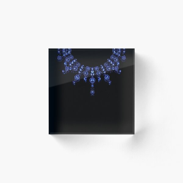 The Sapphire Necklace Acrylic Block
