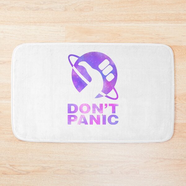 Item preview, Don’t Panic Hitchhikers Quote designed and sold by Rocket Fox.