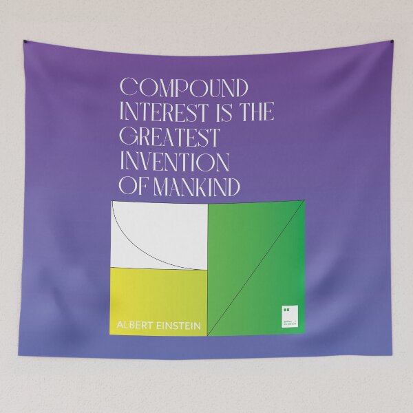 Item preview, Compound interest is the greatest invention of mankind designed and sold by quotesonposters.