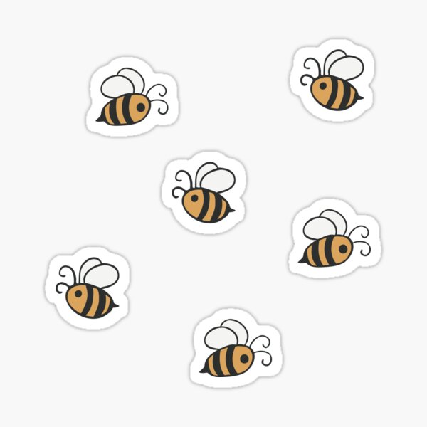 Cute Bumblebees Sticker