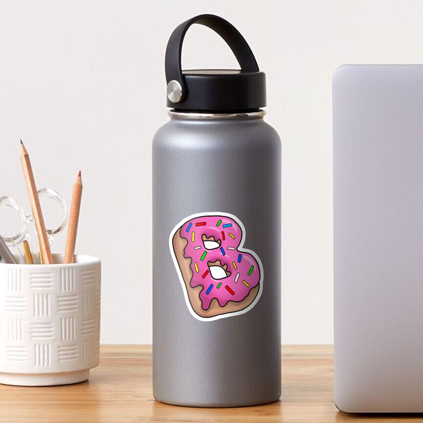 "Donut Letter B" Sticker For Sale By Azracaus | Redbubble