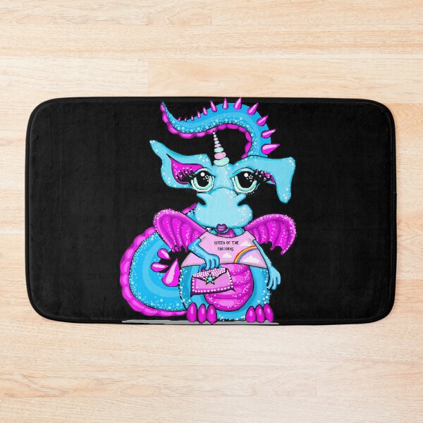 Item preview, Unicorn Wannabe Dragon Pink And Blue designed and sold by jaggerstudios.