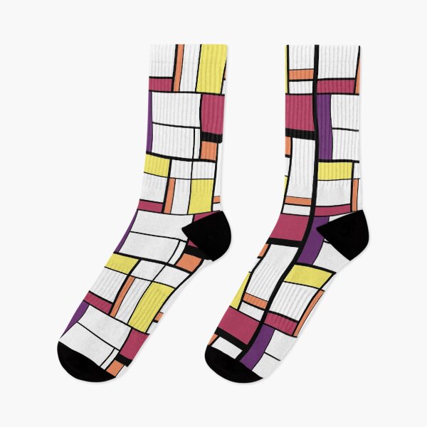 Item preview, Darker Mondrian Pattern designed and sold by DWaffleDesigns.