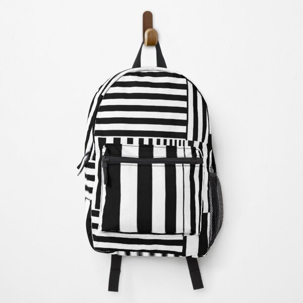 Item preview, Black and white Fax Glitch stripes designed and sold by Chand Khalid.