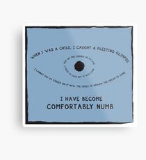 Comfortably Numb Lyrics Wall Art Redbubble
