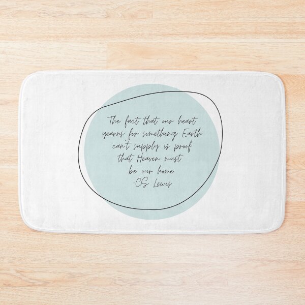 Item preview, CS Lewis "Heaven must be our home" quote minimalist designed and sold by akdaley.