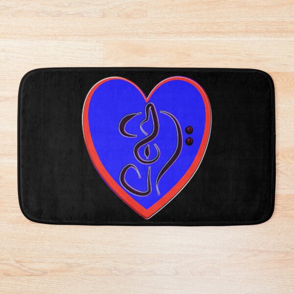Item preview, G clef and F clef 3D musical 3D Heart Classical Art symbolic design. designed and sold by Ralek.