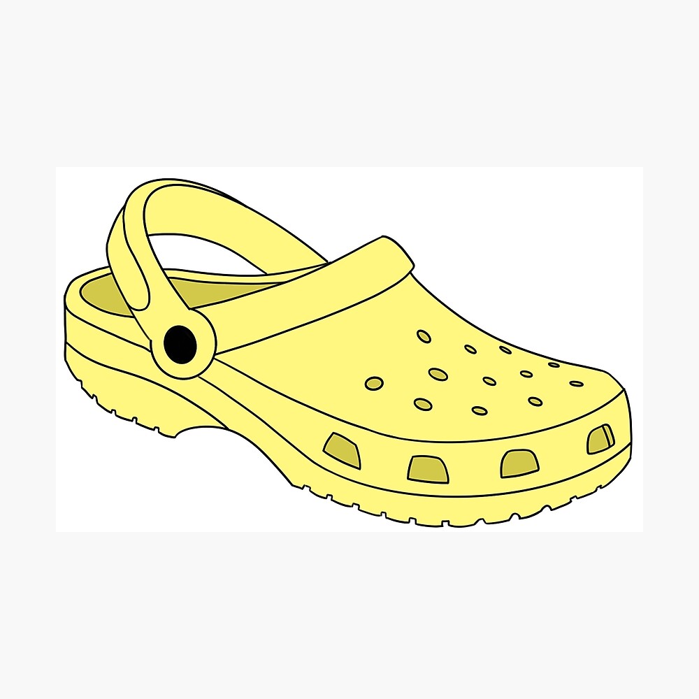 pastel yellow crocs