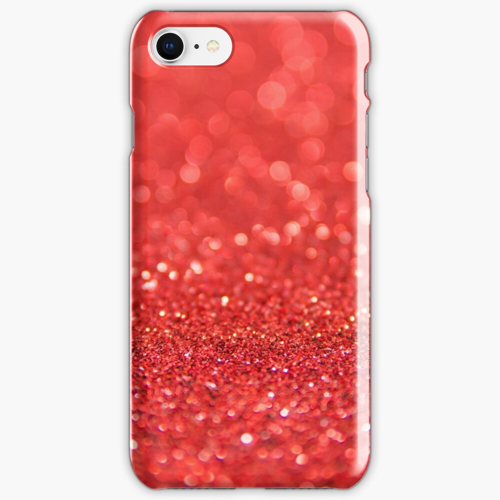 "red glitters" iPhone Case & Cover by zizyy Redbubble