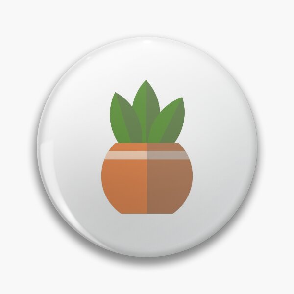 Item preview, Round Terra Cotta Plant 3 Leaves designed and sold by elbook.