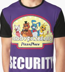 Five Nights at Freddy's - FNAF 2 - Freddy Fazbear's Security Logo Graphic T-Shirt