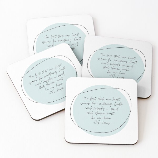 Item preview, CS Lewis "Heaven must be our home" quote minimalist designed and sold by akdaley.