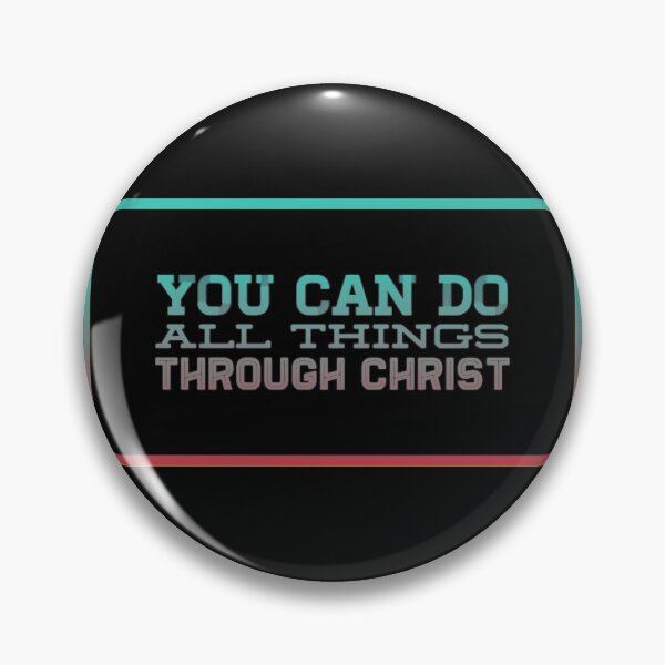 Item preview, You Can Do All Things Through Christ - Philippians 4:13, Inspirational Bible Verse, Faith and Strength in Christ, Motivational Scripture Design designed and sold by SwordScripts.