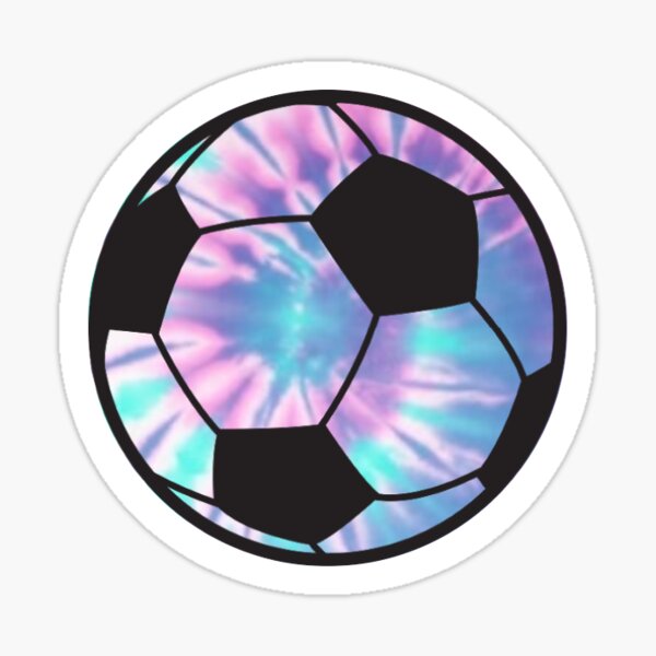 Vista previa del artículo con la obra «Balón de fútbol teñido anudado vibrante», diseñado y vendido por klingenheath.