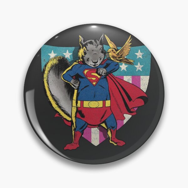 Item preview, Golden Age Supersquirrel! - distressed designed and sold by 13thFloorDesign.