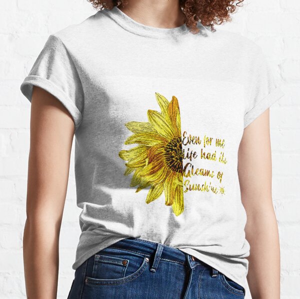 Gemira Long Sleeve Shirts for Women Loose Fit Casual Fall Fashion 2021 Black Sunflower Graphic Sweatshirt Lightweight Tops 