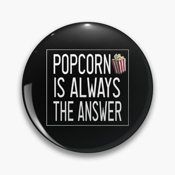 Aperçu de l'œuvre Popcorn est toujours la réponse / drôle / humour / blague / cadeau / mangeur de pop-corn / cadeau pour amateur de pop-corn / fan de pop-corn / fan de pop-corn créée et vendue par Chamssou.