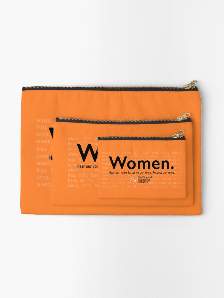 Alternate view of Voices in Orange Zipper Pouch